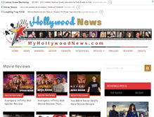 Tablet Screenshot of myhollywoodnews.com